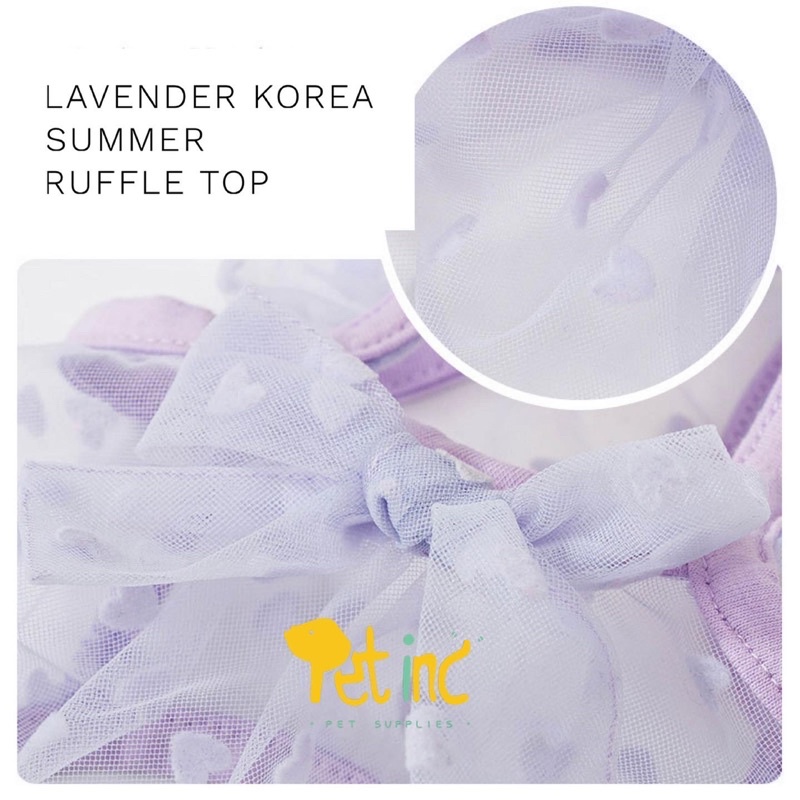 Lavender summer korea ruffle top