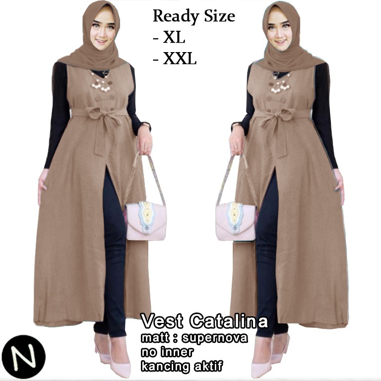 Vest Catalina - Central Grosir Fashion (CGF) - Ukuran XL-XXL - Matt Katun Supernova