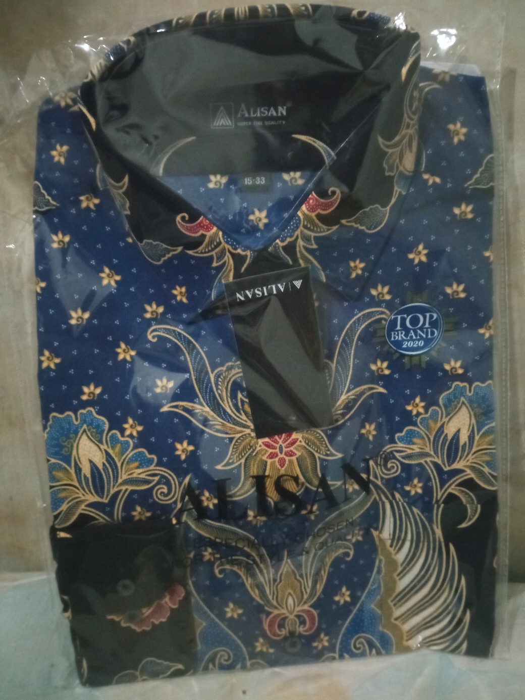 Kemeja Batik Alisan Lengan Panjang Reguler Fit 10633