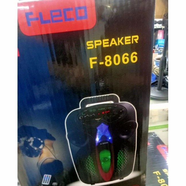 COD SPEAKER BLUETOOTH FLECO F-8066/F-8067 LED PLUS MIC KARAOKE + REMOTE CONTROL//SPEAKER FLECO X-BASS//SPEAKER KARAOKE//SPEAKER SALON AKTIF //SPEAKER WIRELESS