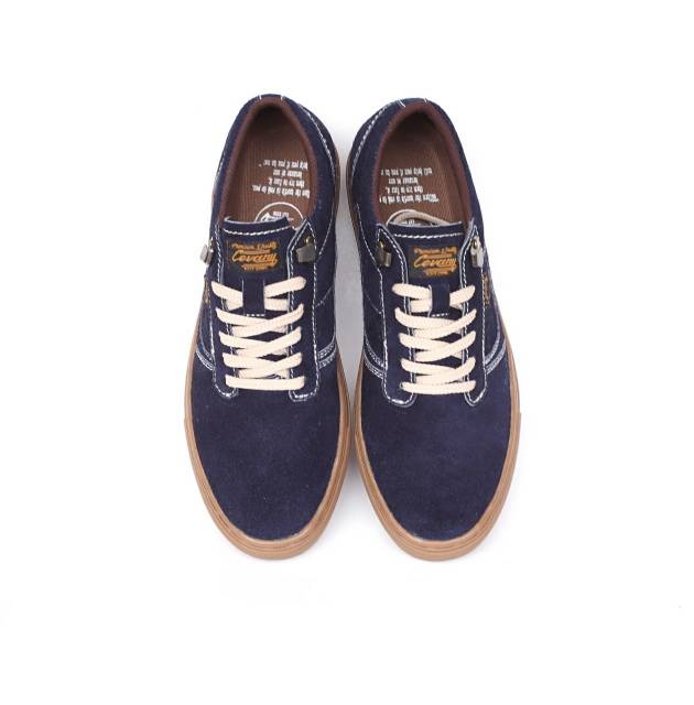 Sepatu Lokal Shoes Local Pride Cevany Gordon  Low Cut Navy Gum