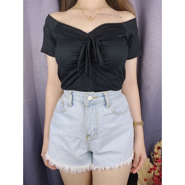 Crop top Camie crop neci / croptop sabrina