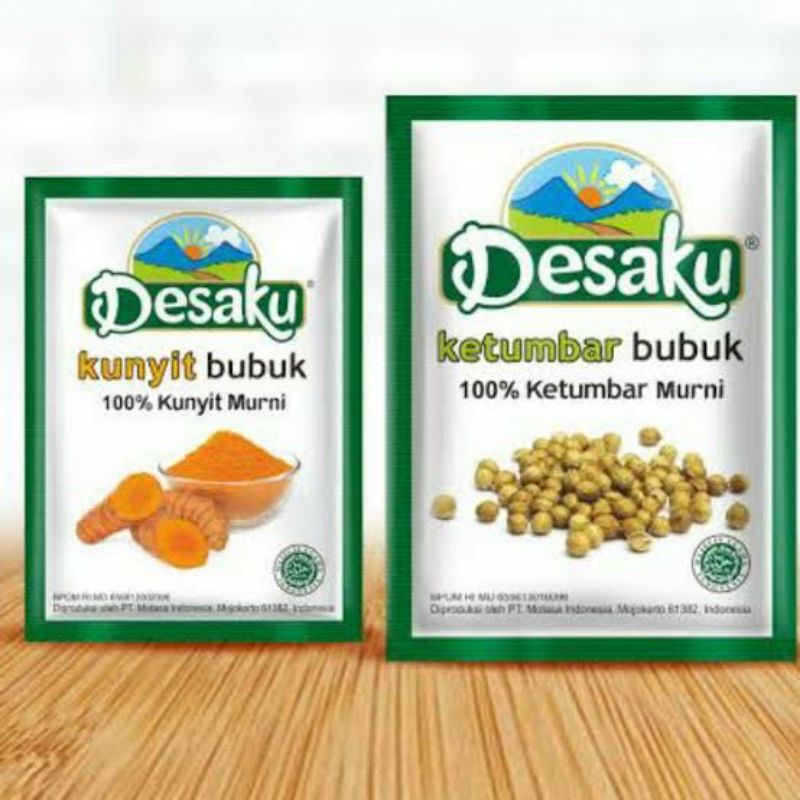

desaku ketumbar kunyit 10 gram bumbu halus