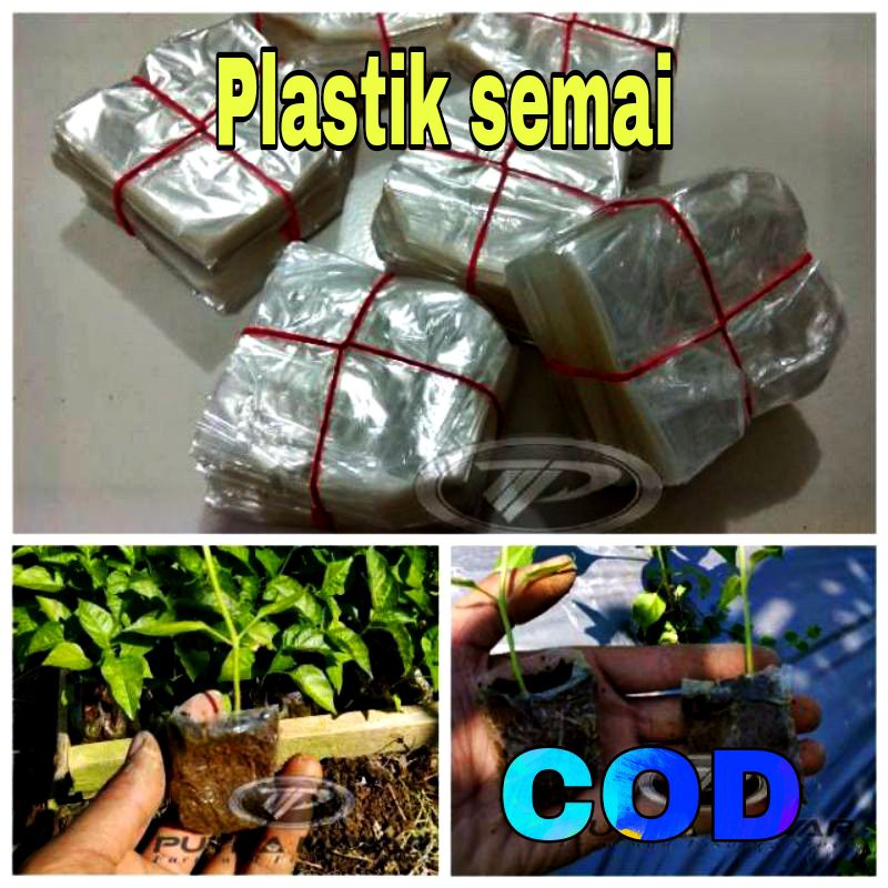 plastik semai 6x7 | polybag semai | polibeg 1 ikat: 1000pcs