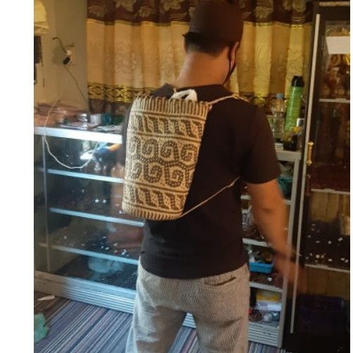 TAS ANJAT RANSEL BESAR ANYAMAN HAND MADE