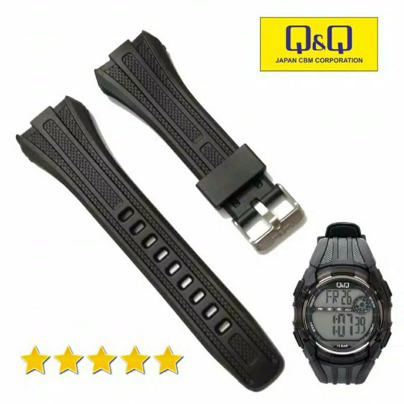 strap ruber QnQ M118 strap QnQ M118 tali jam qq m118