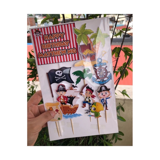 

PIRATES CAKE TOPPER | HIASAN KUE ULTAH | READY STOK BATAM