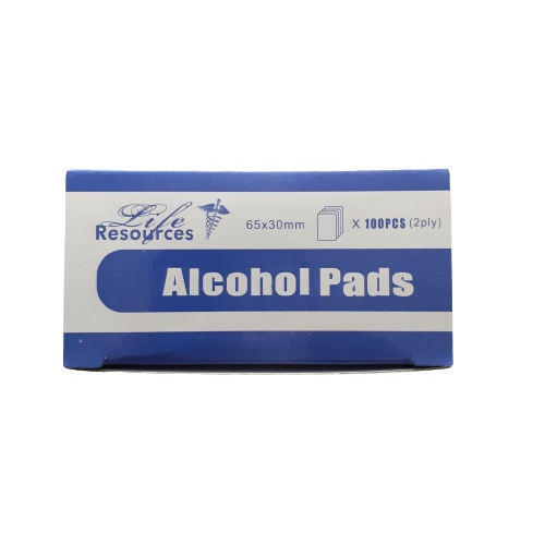 Alcohol Swab / Alcohol Pads / Tisu Alcohol Box isi 100 pcs Life Resources