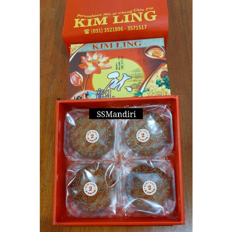 Mooncake / Kue Bulan Kimling / Kim Ling Kulit Coklat Asli Surabaya