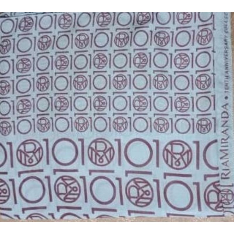 preloved monogram scarf dekade ria miranda