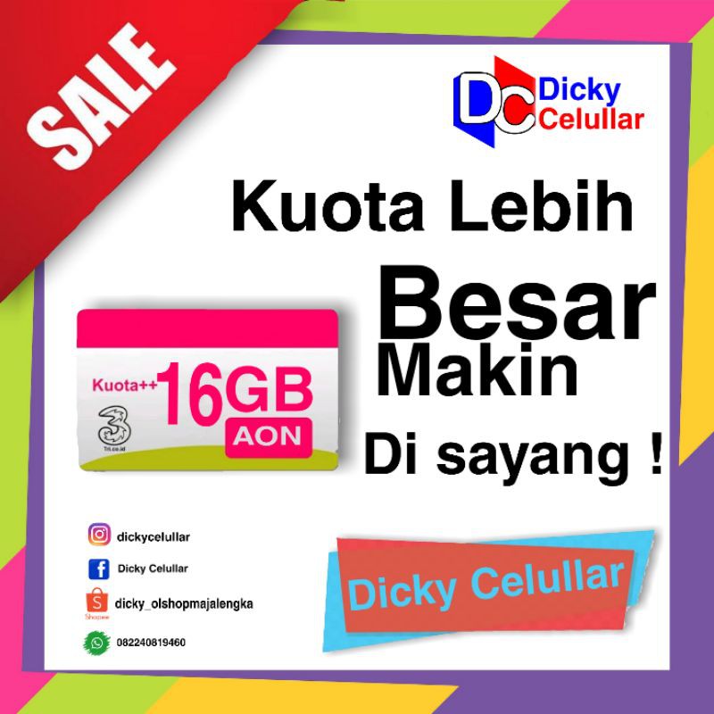 V TRI DATA THREE AON NEW 16GB