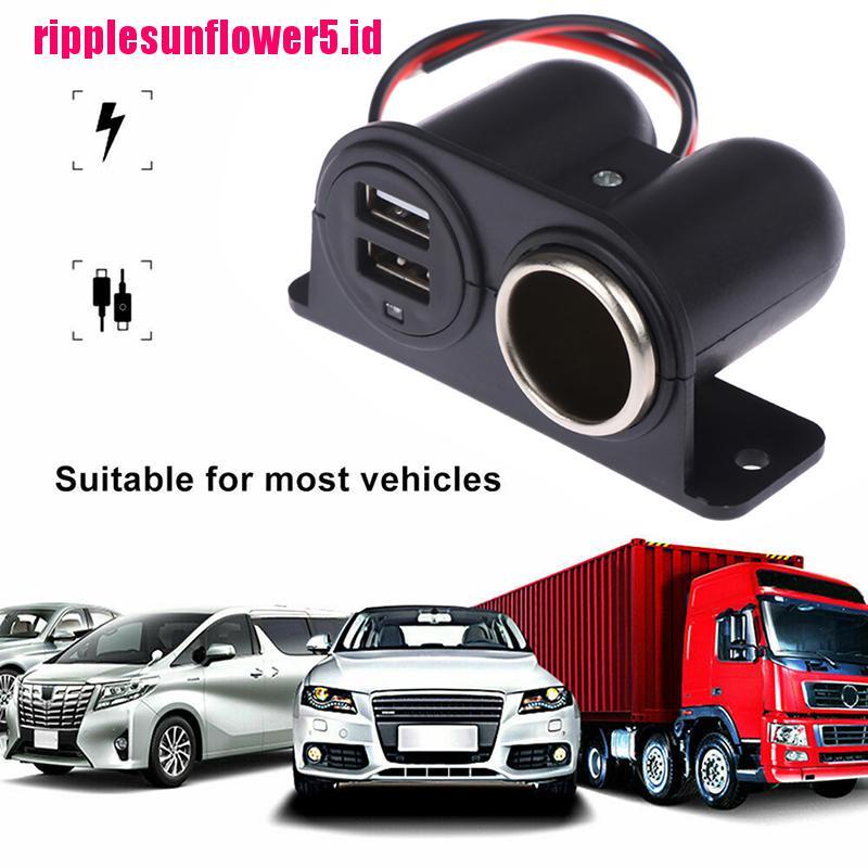 2pcs Power Outlet USB 12V / 24V Untuk Mobil / Truk