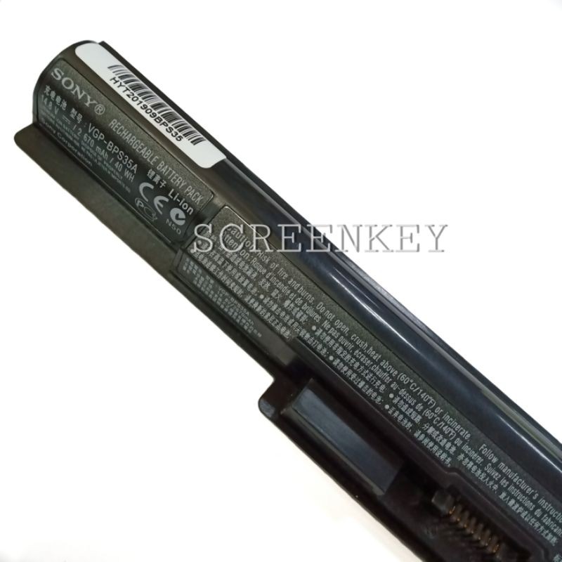 Original Baterai Laptop SONY VAIO Fit 14E 15E VGP-BPS35 VGP-BPS35A