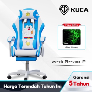KUCA Doraemon Kursi Gaming / Tempat Duduk Gaming / Kursi Kantor / Gaming Chair / Kursi Game / Kursi Komputer [ Garansi lima tahun ]