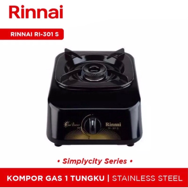 Kompor Gas Rinnai 1 Tungku RI-301S / 301S