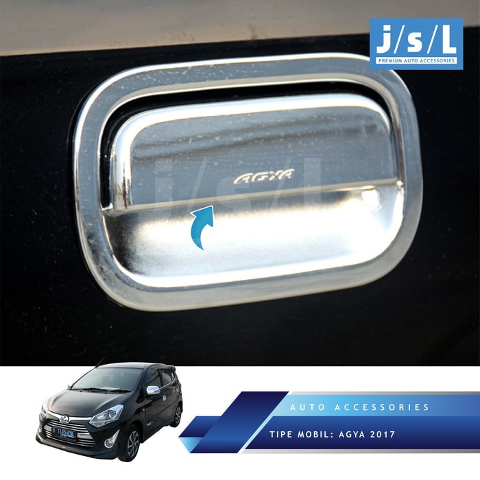 New Agya 2017 Pegangan Pintu JSL-Handle Cover Chrome-Aksesoris Agya