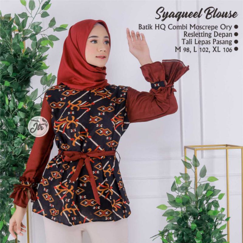 tey-17 Batik Wanita ASJ SA HRB026 Kenogo Kemeja Tosca Pendek-Model 9