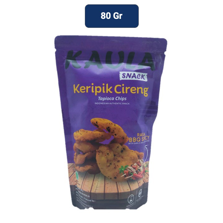 

Kaula Snack Keripik Cireng BBQ Spicy Pedas Daun Jeruk 80 gr