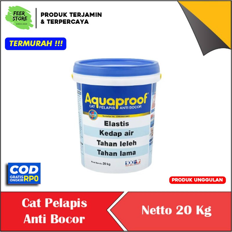 Jual Aquaproof Cat Pelapis Anti Bocor Anti Rembes Cat Tembok Eksterio Shopee Indonesia 5301