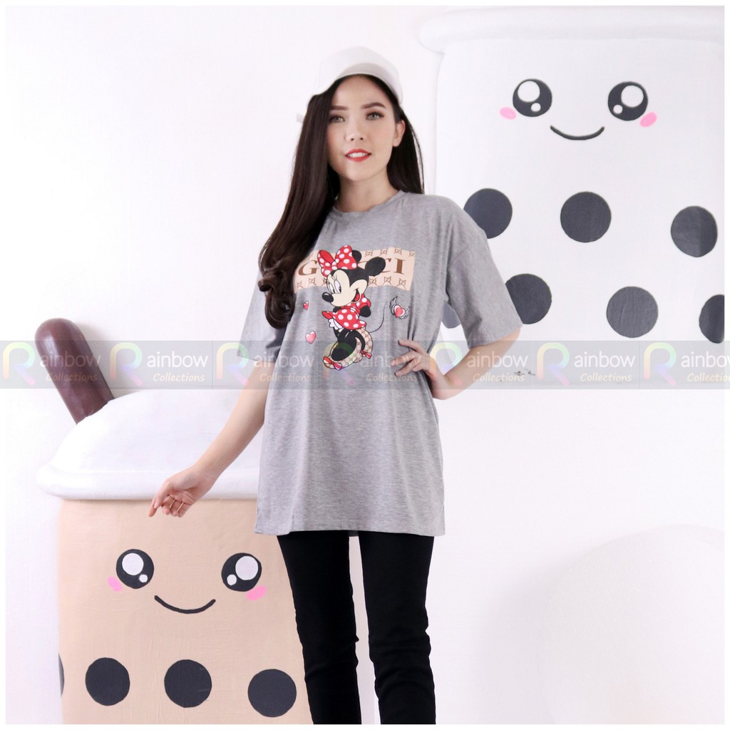 Kaos Jumbo / Atasan BIGSIZE (OVERSIZE) MOUSE Fit XXXL (Ld 106 CM)