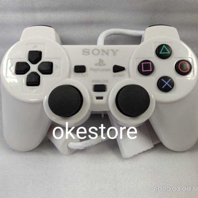 Stik PS2 OP Stick PS 2 Original Pabrik Warna Putih