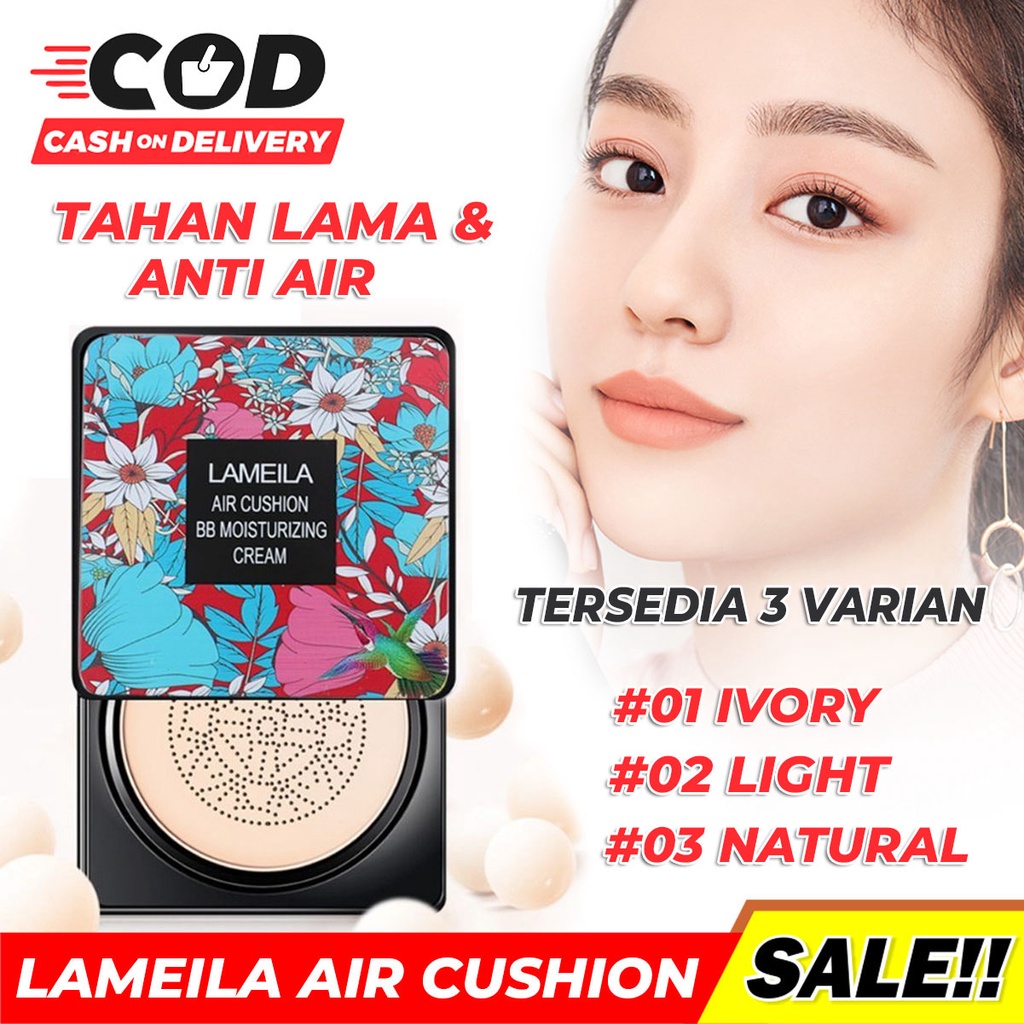 SHINE STAR - [ ORIGINAL 100% ] Bedak Korea Lameila Air Cushion BB Moisturizing Cream Waterproof &amp; Tahan Lama