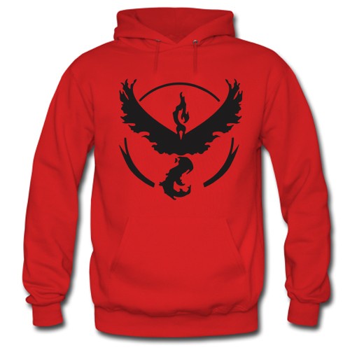 JAKET HOODIE PRIA WANITA TEAM VALOR POKEMON GO / DISTRO / COD