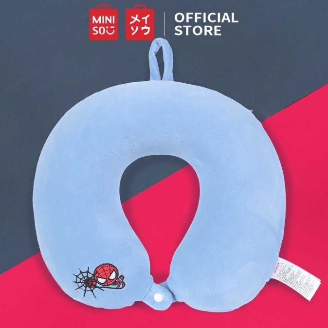 MINISO Marvel Bantal Leher Lucu Busa Memori U-Shaped Neck Pillow
