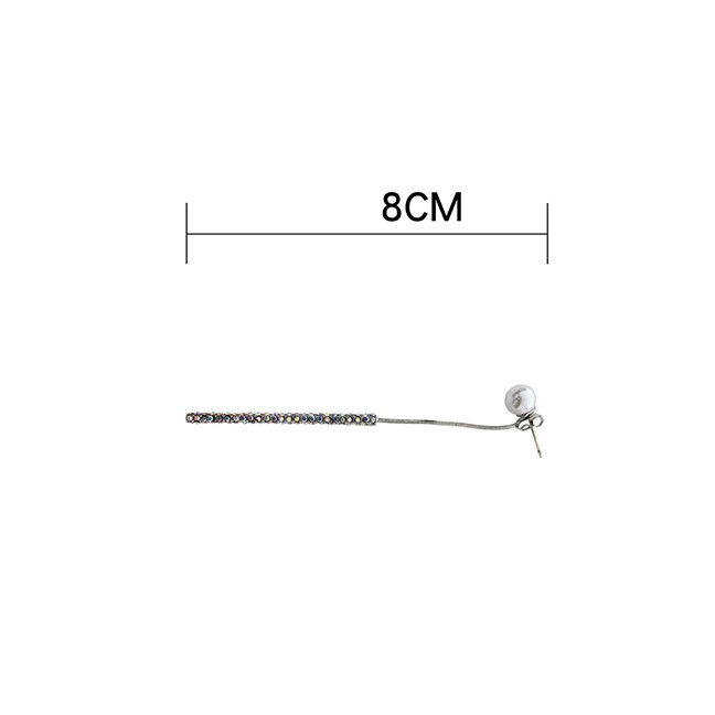 LRC Anting Tusuk Fashion (tassel) Studded Tassel Earrings F65061