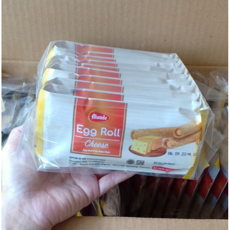 

agen distributor snack cemilan wafer biskuit monde egg roll cheese krim keju murah