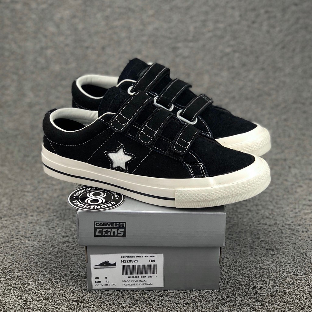 one star converse velcro