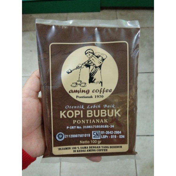 

Aming Coffee (100g) Kopi Aming Oleh Oleh Khas Pontianak Kalbar / Kopi Legendaris / Kopi Bubuk Kalbar / Kopi Khas Pontianak / Bubuk Kopi