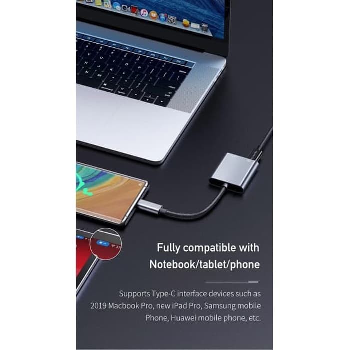 MCDODO CA-7540 AUDIO ADAPTER CONVERTER USB C TO JACK 3.5mm + TYPE-C PD