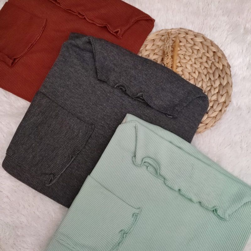 (VIRAL) TURTLENECK RIP NECI INNER LONGSLEEVE LENGAN PANJANG (TERMURAH)