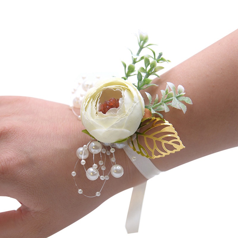 Gelang Bunga Korsase Imitasi Untuk Bridesmaid / Pernikahan