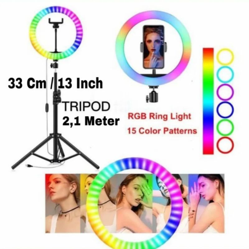 RGB RING LIGHT 26CM &amp; 33CM + Tripod 2.1mtr