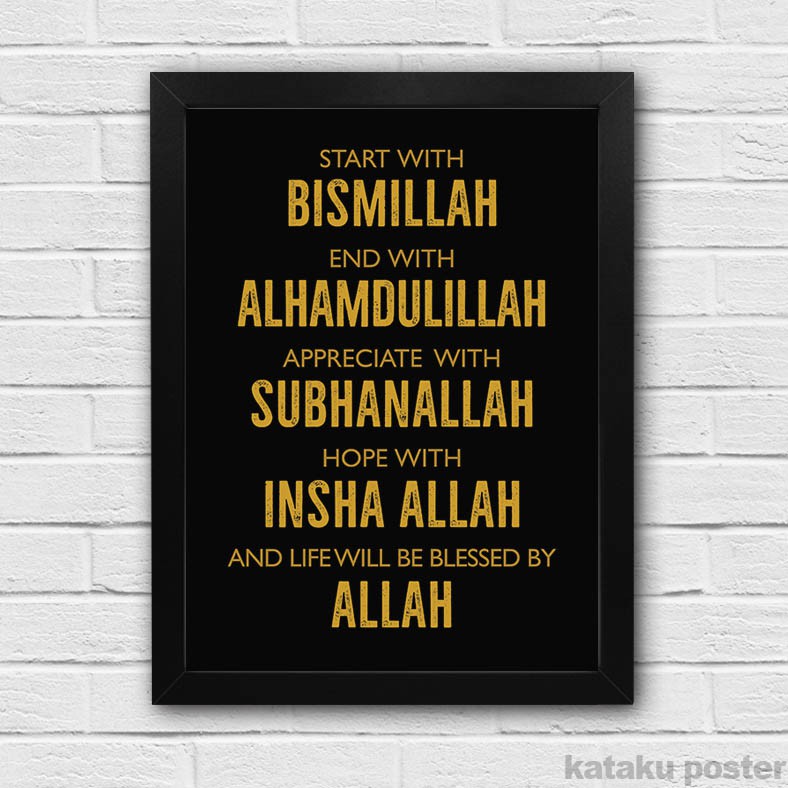15+ Trend Terbaru Poster Hiasan Dinding Islami