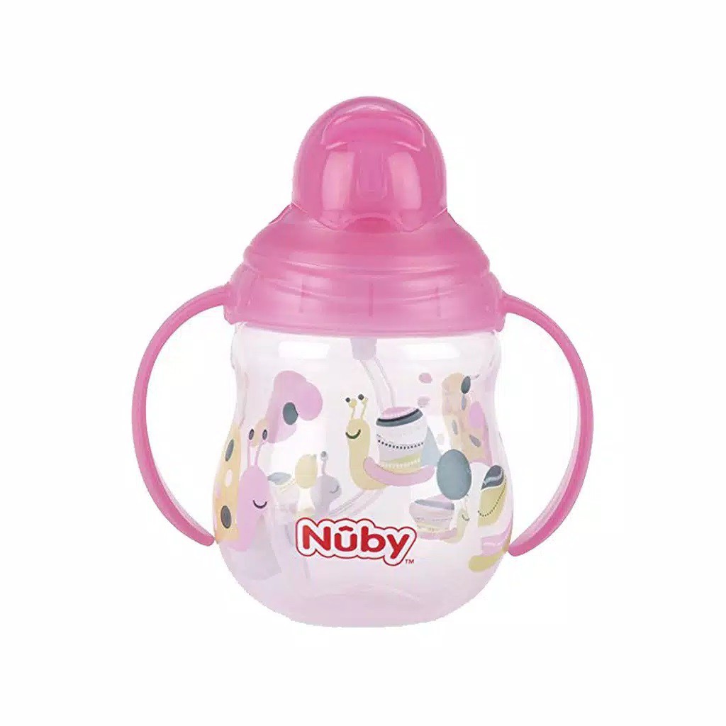 Nuby Flip it Twin Handle with Straw Training Cup 270ml