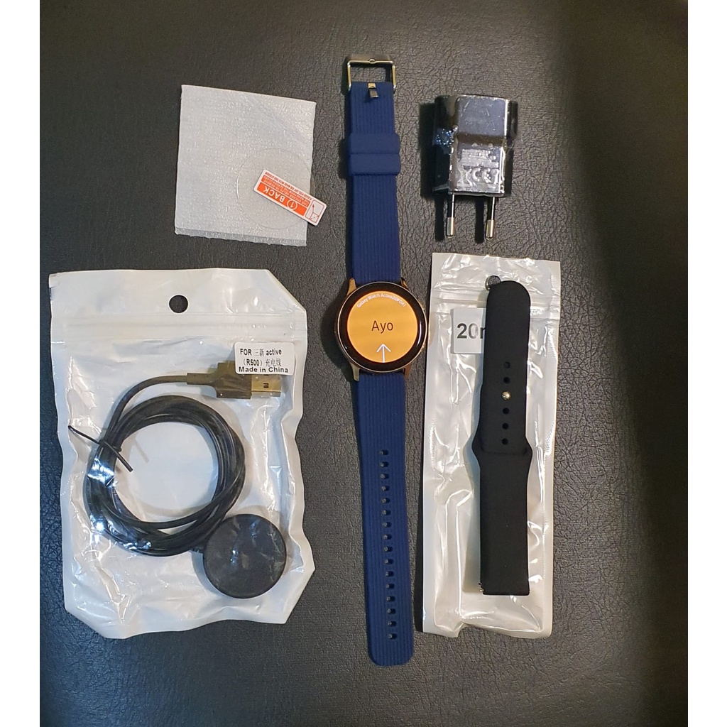 SAMSUNG GALAXY WATCH ACTIVE 2 40MM STAINLESS SECOND 99% SEPERTI BARU