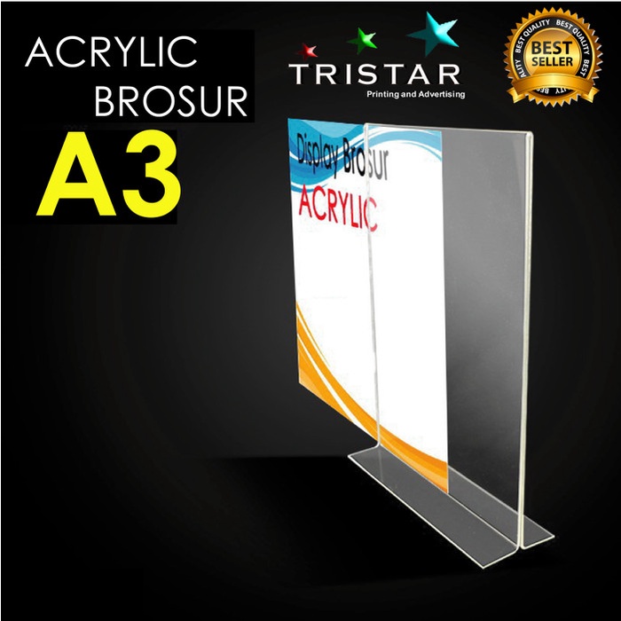 

Wow Akrilik Tent Holder A3 Potrait / Acrylic Meja Berkualitas