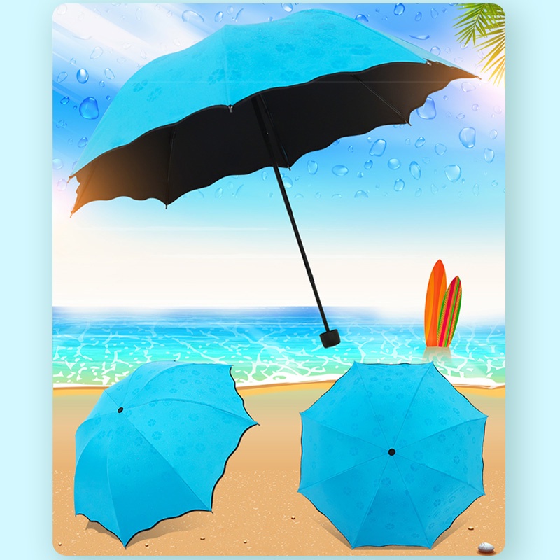 3D Payung Lipat Magic Umbrella / ANTI UV PAYUNG KECIL GAMPANG DIBAWA / Payung Anti UV Travel