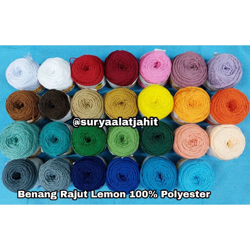 Benang Rajut Lemon 100% Polyester =rp.13.500/pcs