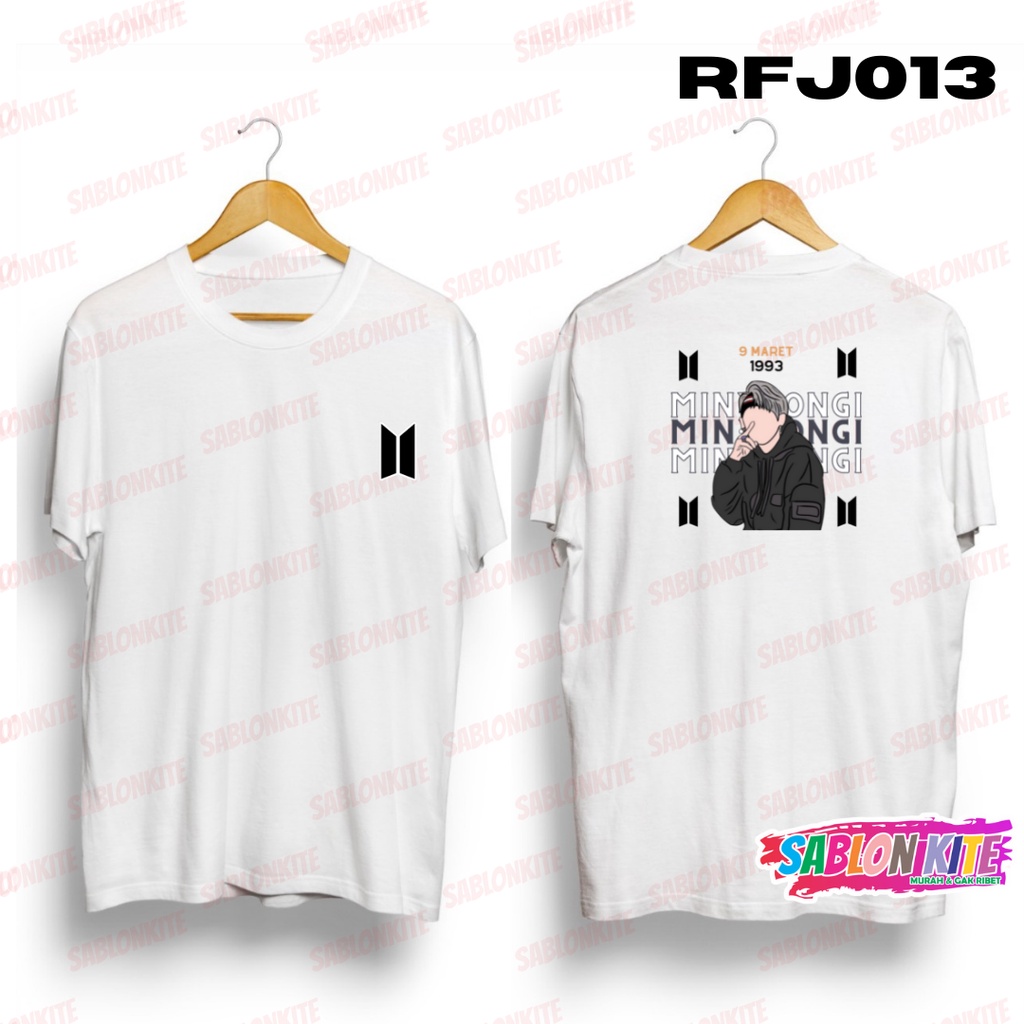 MURAH!!! KAOS KPOP MIN YOONGI RFJ013 COMBED 30S