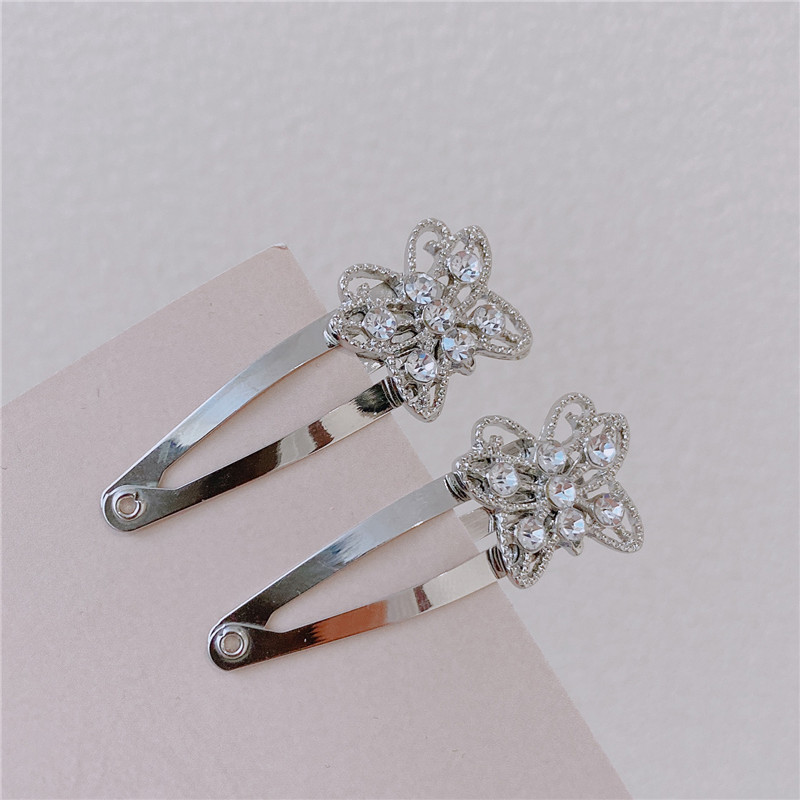 Hairpin One Word Clip Rhinestone BB Clip Korea Simple