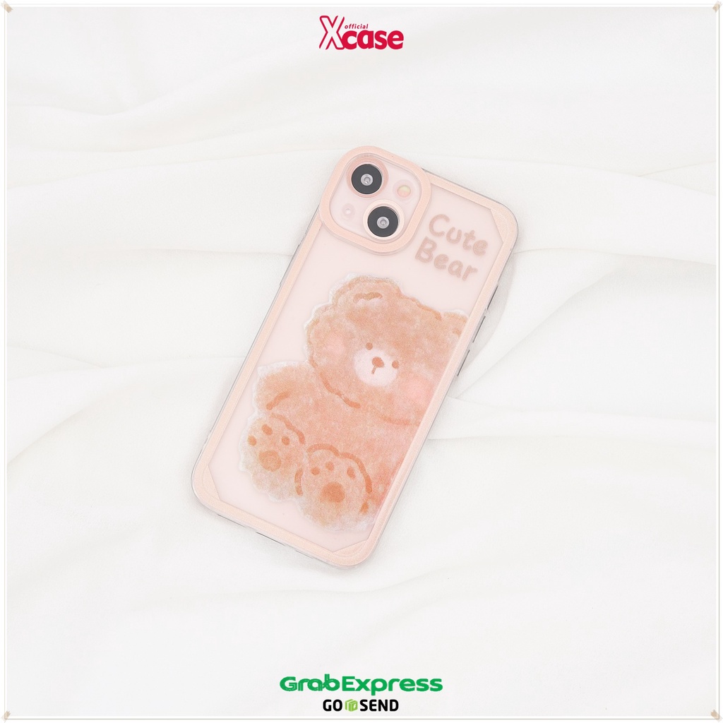 Cute Cartoon Bear Full Lens Cover Soft Case For iPhone 7 8 SE 7+ 8+ X XR XS 11 12 13 Mini Pro Max