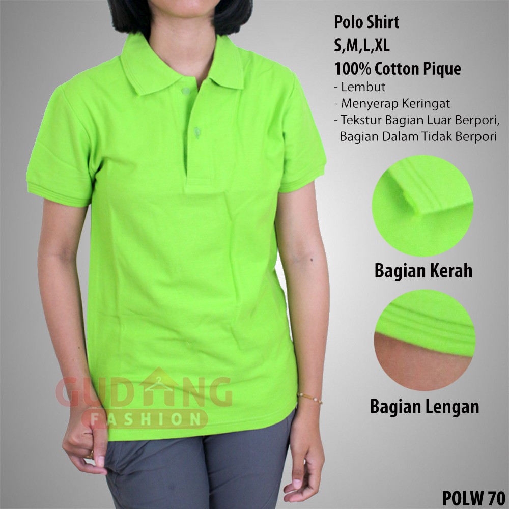 Kaos Kerah Terbaru Wanita Modis - POLW 70