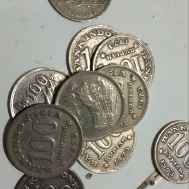 Koin 100 rupiah tebal thn 1973