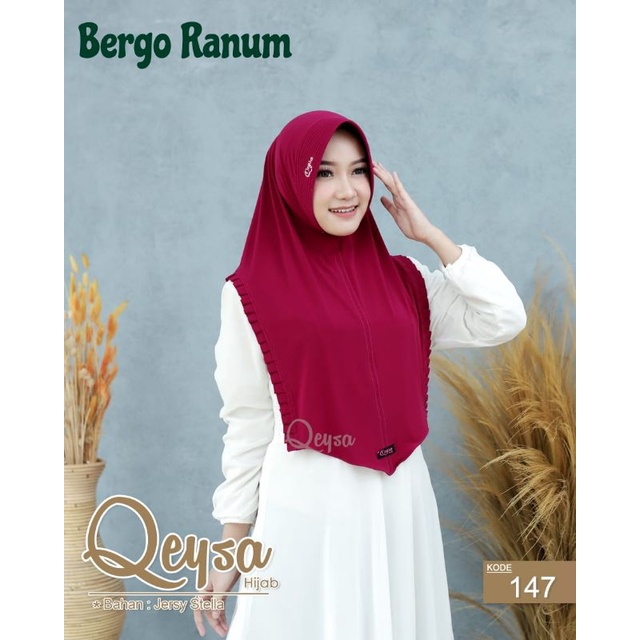 Jilbab instan Bergo Ranum by Qeysa Hijab