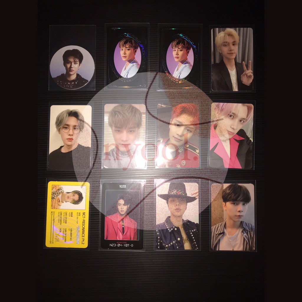 NCT PC Future Kun, Past Johnny, Arrival Hendery, YB 2nd Player Taeil, AC ID Yuta, Postcard Jaehyun