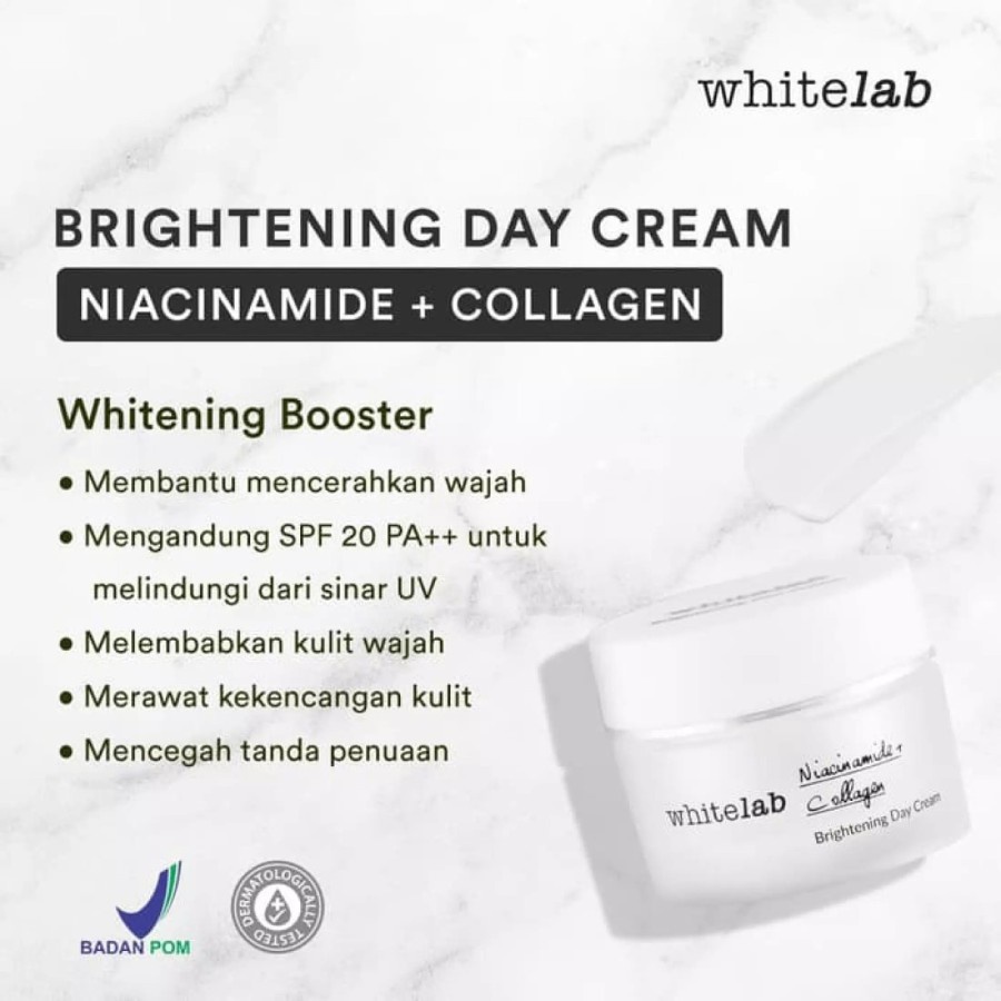 Whitelab Brightening Day Cream Perawatan Kecantikan Wajah Original